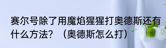 赛尔号除了用魔焰猩猩打奥德斯还有什么方法？（奥德斯怎么打）