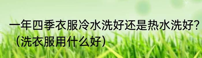 一年四季衣服冷水洗好还是热水洗好？（洗衣服用什么好）