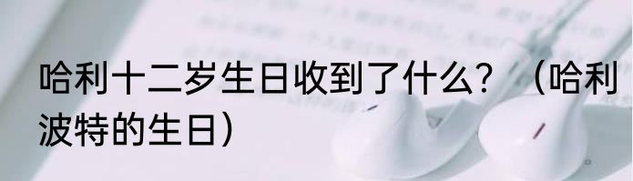 哈利十二岁生日收到了什么？（哈利波特的生日）