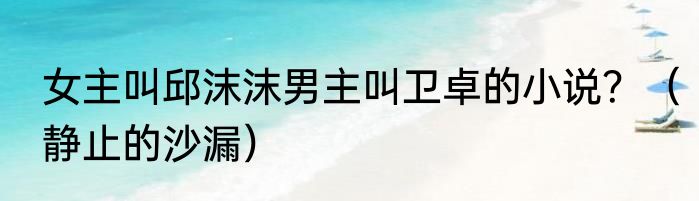 女主叫邱沫沫男主叫卫卓的小说？（静止的沙漏）