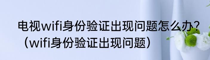 电视wifi身份验证出现问题怎么办？（wifi身份验证出现问题）