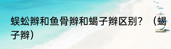 蜈蚣辫和鱼骨辫和蝎子辫区别？（蝎子辫）