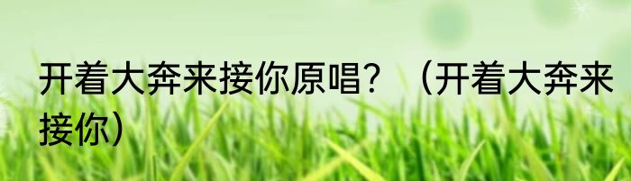 开着大奔来接你原唱？（开着大奔来接你）