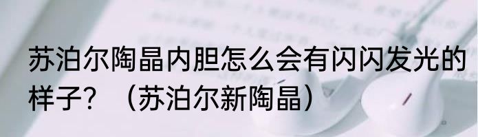 苏泊尔陶晶内胆怎么会有闪闪发光的样子?(苏泊尔新陶晶)