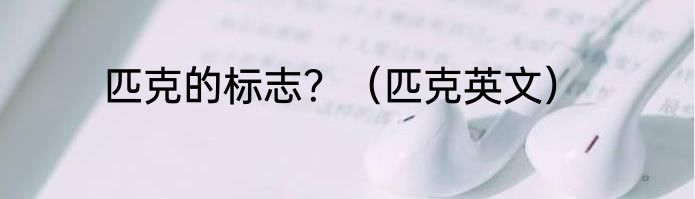匹克的标志？（匹克英文）