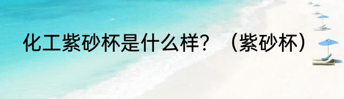 化工紫砂杯是什么样？（紫砂杯）