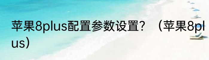 苹果8plus配置参数设置？（苹果8plus）
