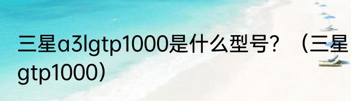 三星a3lgtp1000是什么型号？（三星gtp1000）