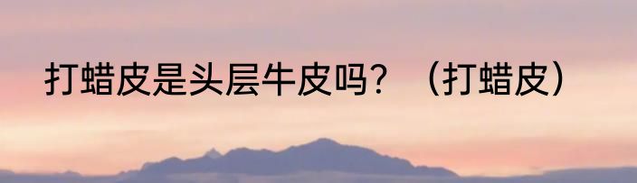 打蜡皮是头层牛皮吗？（打蜡皮）