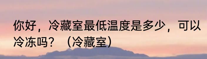 你好，冷藏室最低温度是多少，可以冷冻吗？（冷藏室）