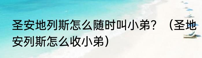 圣安地列斯怎么随时叫小弟？（圣地安列斯怎么收小弟）