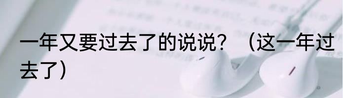 一年又要过去了的说说？（这一年过去了）