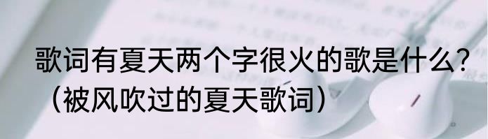 歌词有夏天两个字很火的歌是什么？（被风吹过的夏天歌词）