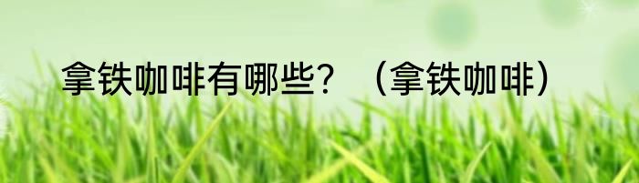 拿铁咖啡有哪些？（拿铁咖啡）