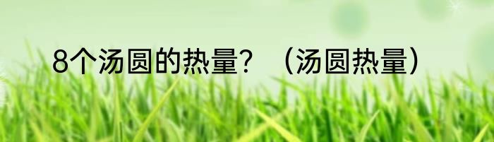 8个汤圆的热量？（汤圆热量）