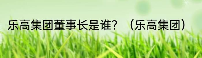 乐高集团董事长是谁？（乐高集团）