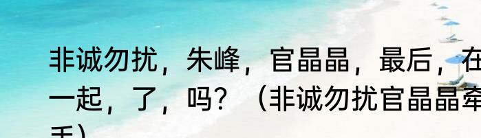 非诚勿扰，朱峰，官晶晶，最后，在一起，了，吗？（非诚勿扰官晶晶牵手）