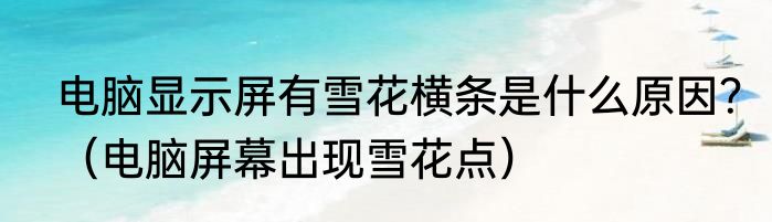 电脑显示屏有雪花横条是什么原因？（电脑屏幕出现雪花点）