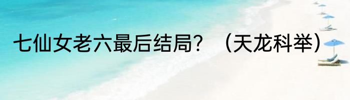 七仙女老六最后结局？（天龙科举）