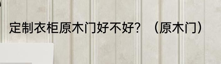 定制衣柜原木门好不好？（原木门）