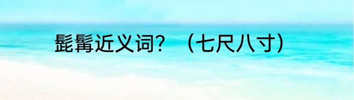 髭髯近义词？（七尺八寸）