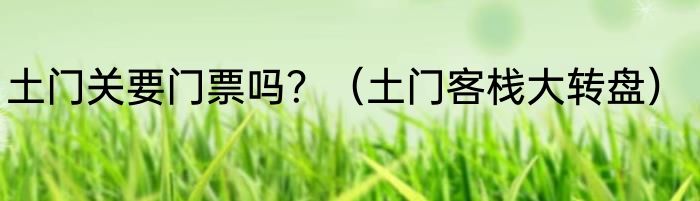 土门关要门票吗？（土门客栈大转盘）