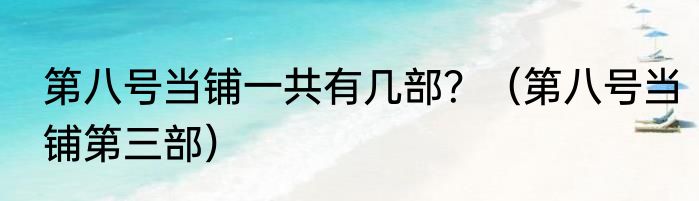 第八号当铺一共有几部？（第八号当铺第三部）