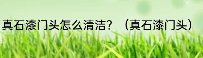 真石漆门头怎么清洁？（真石漆门头）