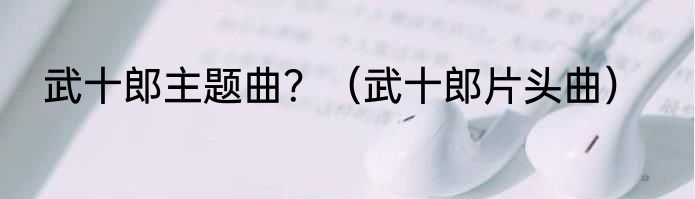 武十郎主题曲？（武十郎片头曲）