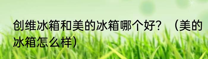 创维冰箱和美的冰箱哪个好？（美的冰箱怎么样）