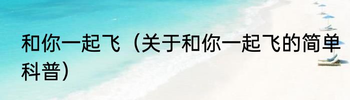和你一起飞（关于和你一起飞的简单科普）
