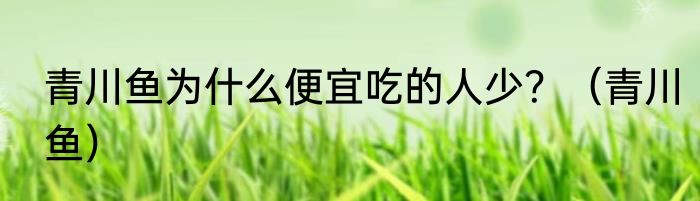 青川鱼为什么便宜吃的人少？（青川鱼）