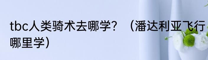 tbc人类骑术去哪学？（潘达利亚飞行哪里学）