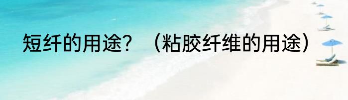 短纤的用途？（粘胶纤维的用途）