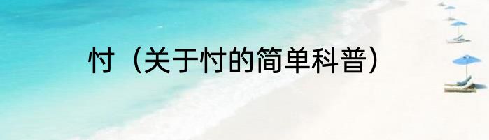 忖（关于忖的简单科普）