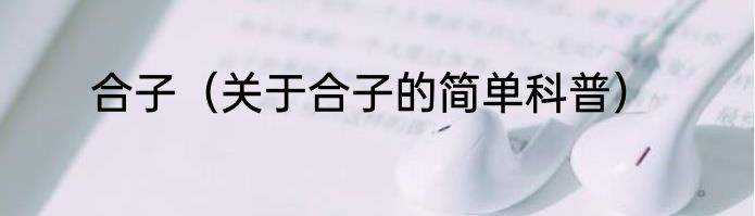 合子（关于合子的简单科普）