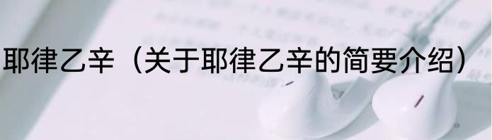 耶律乙辛（关于耶律乙辛的简要介绍）