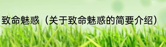 致命魅惑（关于致命魅惑的简要介绍）