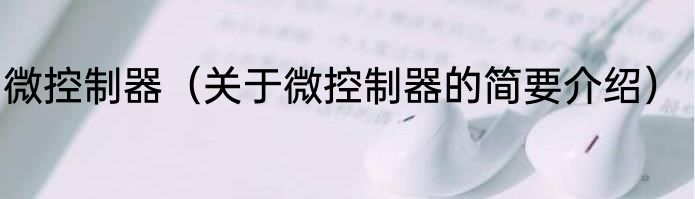 微控制器（关于微控制器的简要介绍）