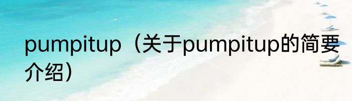 pumpitup（关于pumpitup的简要介绍）
