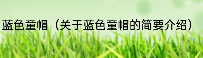 蓝色童帽（关于蓝色童帽的简要介绍）