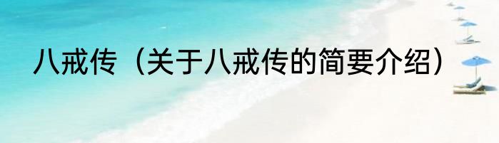 八戒传（关于八戒传的简要介绍）