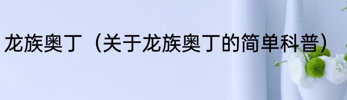 龙族奥丁（关于龙族奥丁的简单科普）