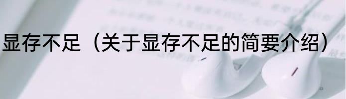 显存不足（关于显存不足的简要介绍）