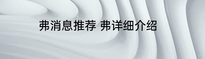 弗消息推荐 弗详细介绍