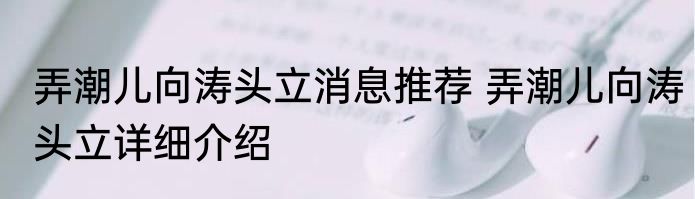 弄潮儿向涛头立消息推荐 弄潮儿向涛头立详细介绍