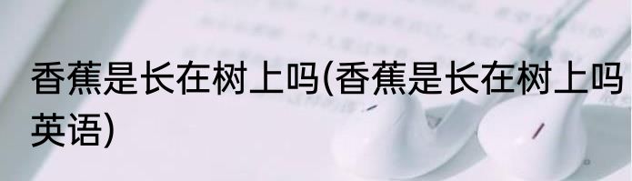 香蕉是长在树上吗(香蕉是长在树上吗英语)