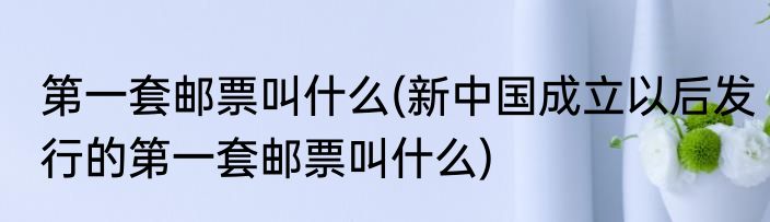 第一套邮票叫什么(新中国成立以后发行的第一套邮票叫什么)