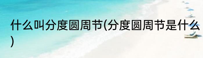 什么叫分度圆周节(分度圆周节是什么)