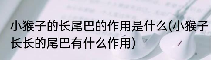 小猴子的长尾巴的作用是什么(小猴子长长的尾巴有什么作用)